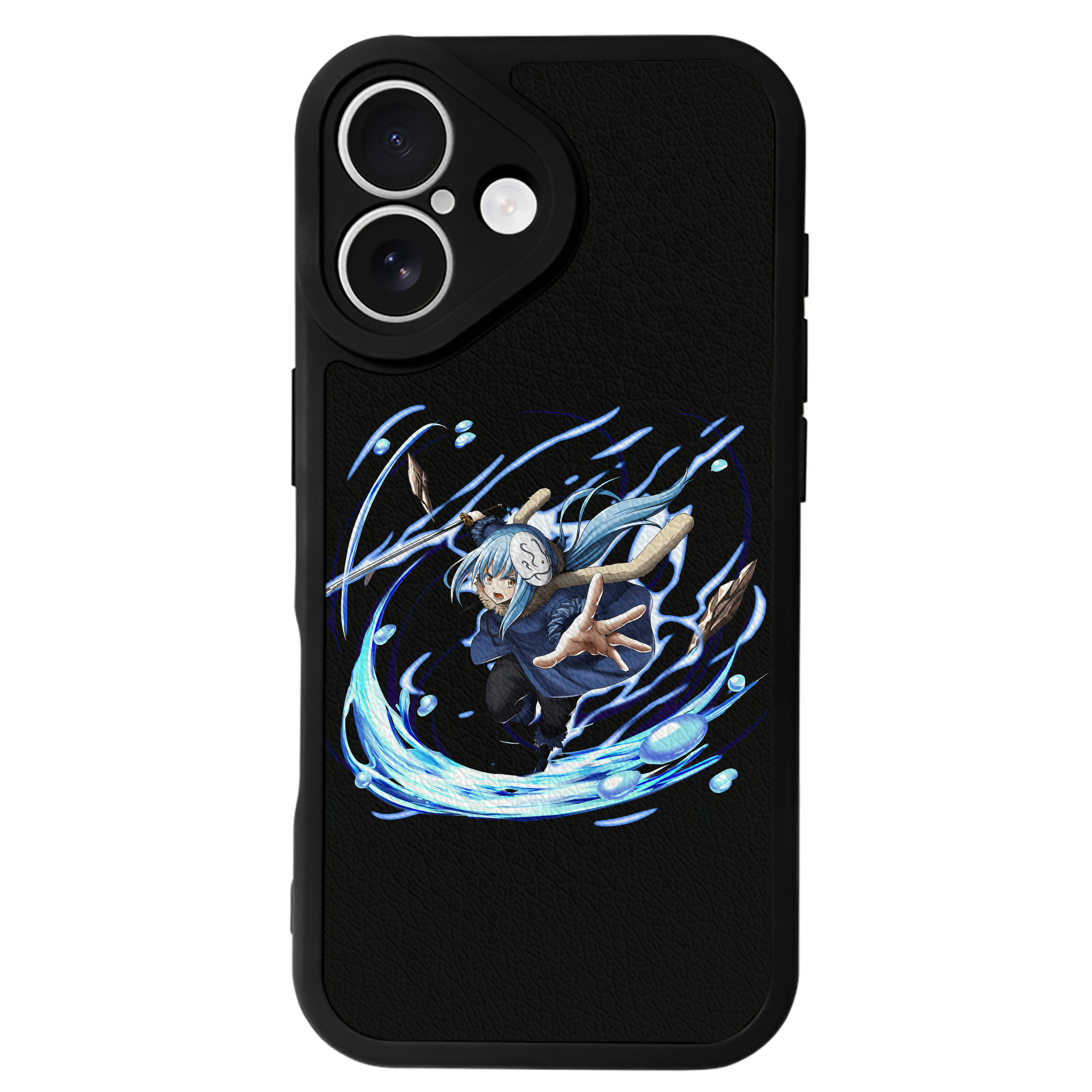 （画像用） 転スラ Regarding Reincarnated to Slime 【iPhone 16シリーズ対応】シリコンスマホケース（レザー調） 材質：シリコン